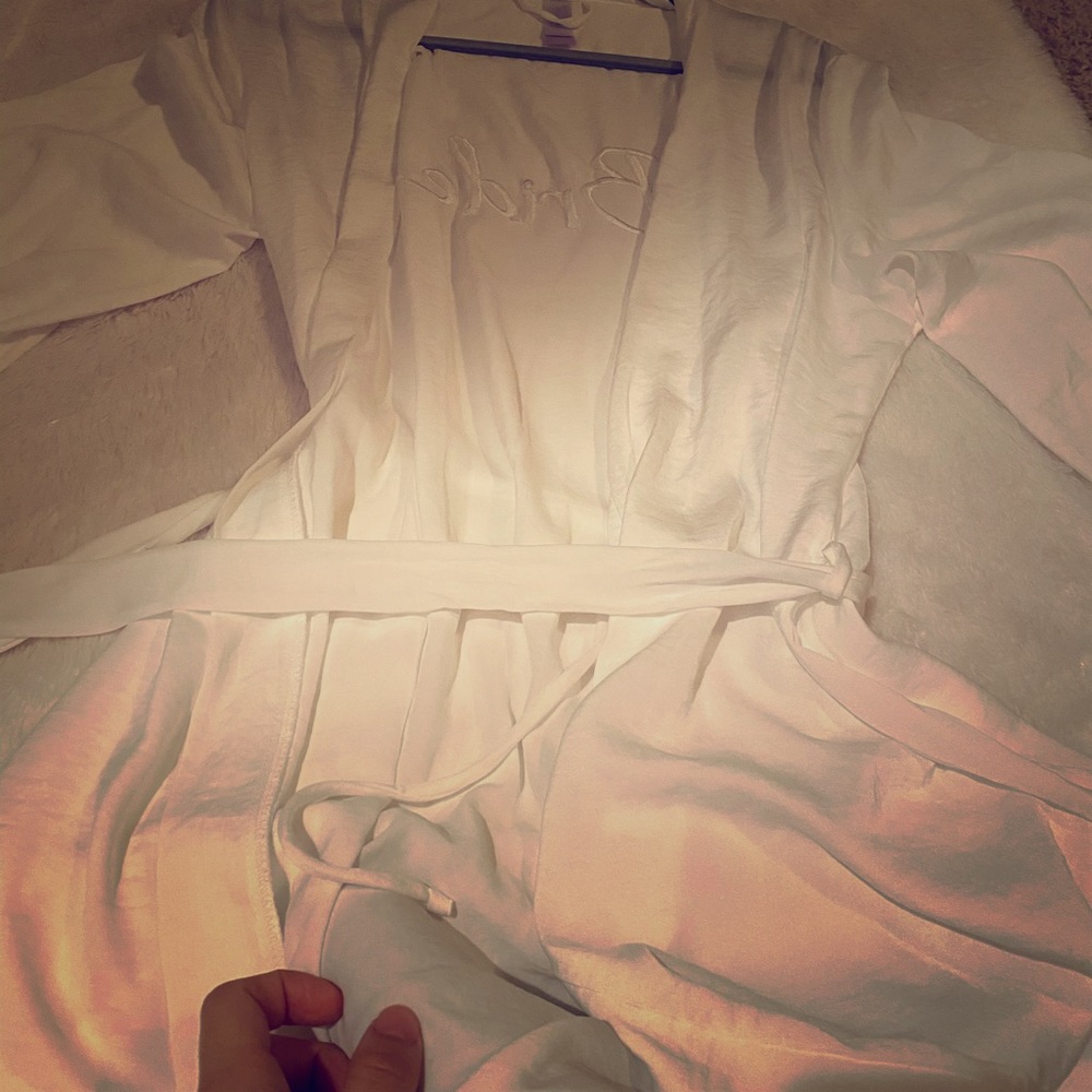 Satin robe